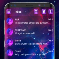 Neon LED SMS Messenger theme